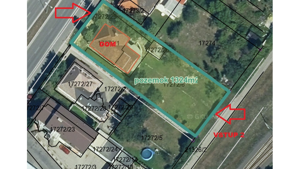 Rodinný dom v veľkým pozemkom po rekonštrucii