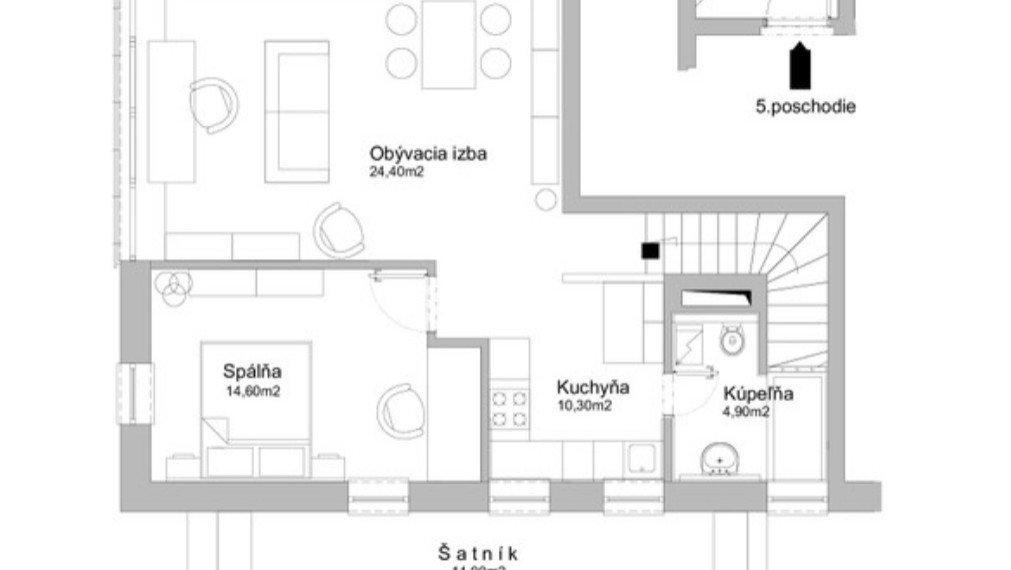 2-izbový byt Ružinov pri parku Andreja Hlinku