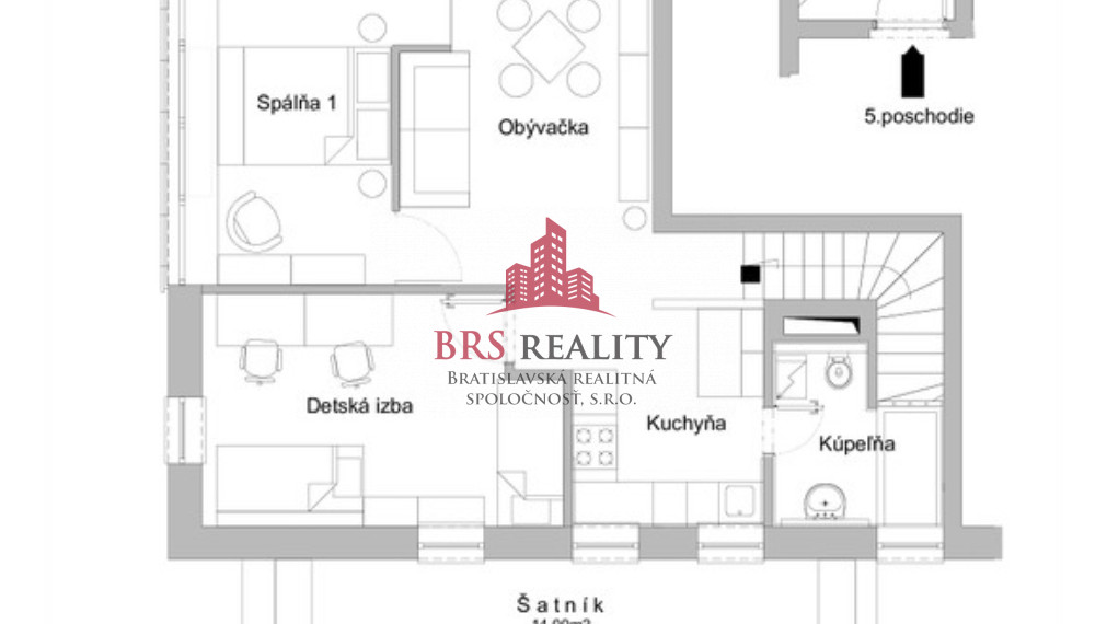 2-izbový byt Ružinov pri parku Andreja Hlinku