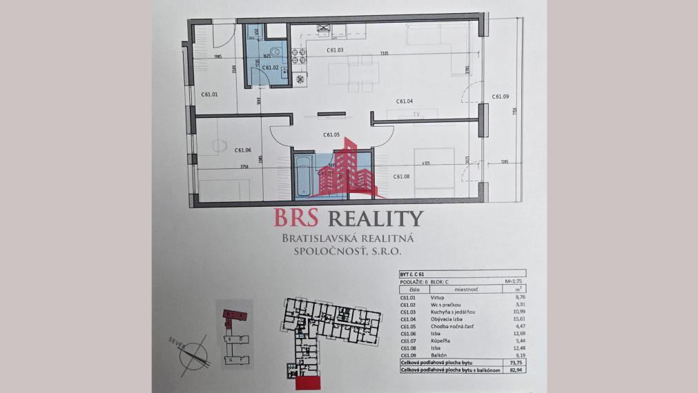 Priestranný 3-izbový byt v projekte GalvaniHOME– balkón +2x parking už v cene
